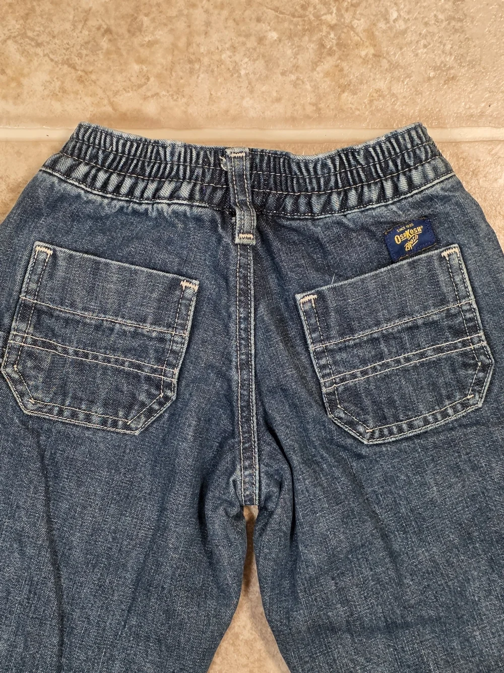 OshKosh B’gosh 2T Carpenter Jeans Elastic Waist Cargo Denim